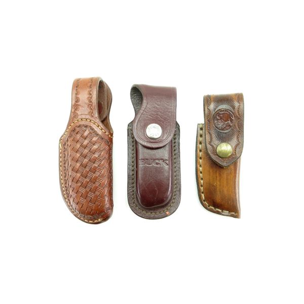 ASSORTED LEATHER KNIFE SHEATHS LOT