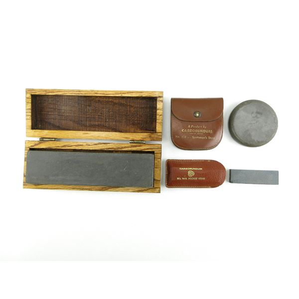 ASSORTED SHARPENING STONES LOT