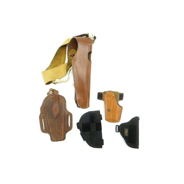 ASSORTED LEATHER HOLSTERS LOT