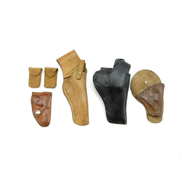 ASSORTED LEATHER HOLSTERS LOT