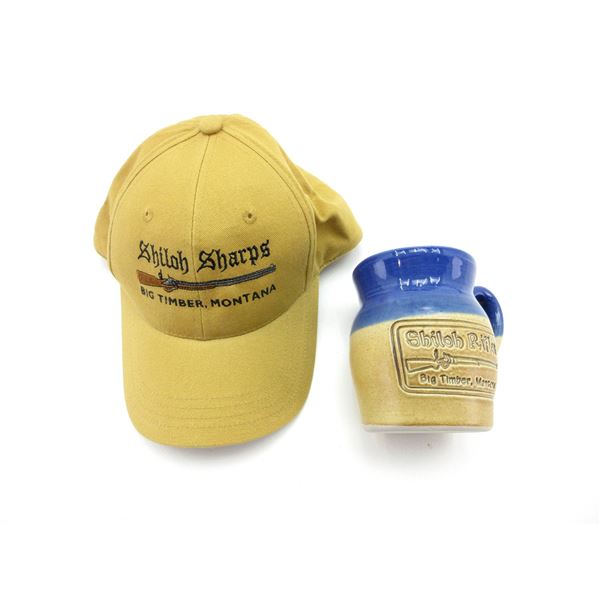 SHILOH SHARPS HAT AND MUG LOT