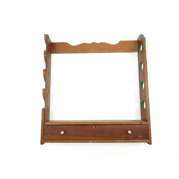 WOODEN WALL HANGING RIFLE RACK
