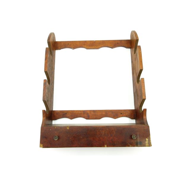 WOODEN WALL HANGING RIFLE RACK
