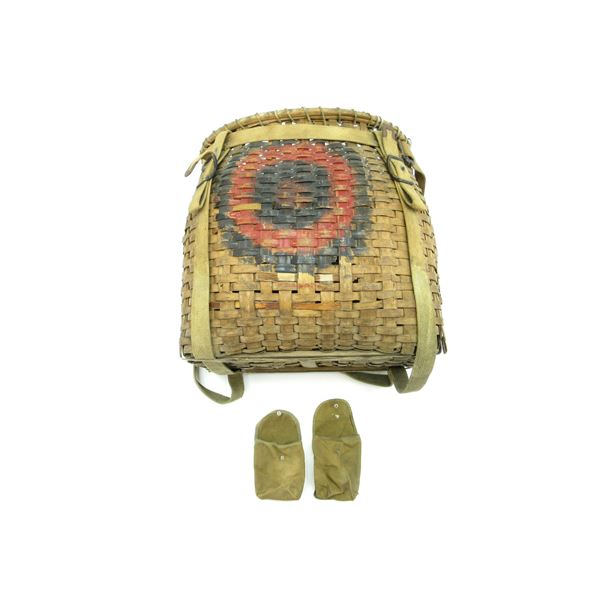 VINTAGE FUR TRAPPERS BASKET PACK