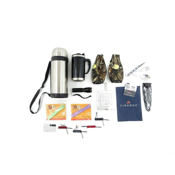 ASSORTED CAMPING ACCESSORIES LOT