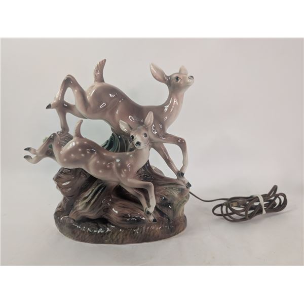 Working Maddux Running Deer TV Lamp