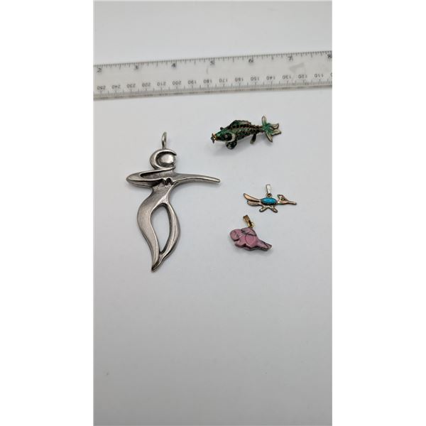 Collection of Pendants Some Silver