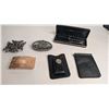 Image 1 : Belt Buckles Bill Fold/Card Holders and Pen Set