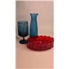 Image 1 : Blue and Red Glass Pieces