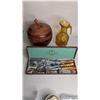 Image 1 : Vintage Barbiocraft Ice Bucket, Glo Hill Knife Set and Pitcher