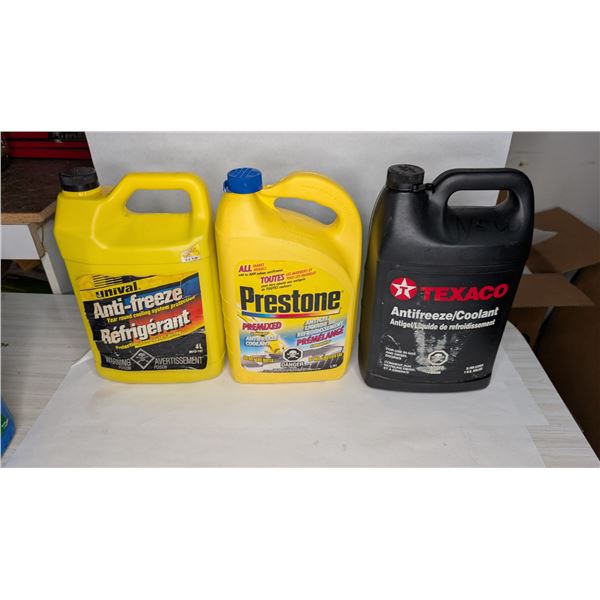 3 Jugs  Antifreeze New