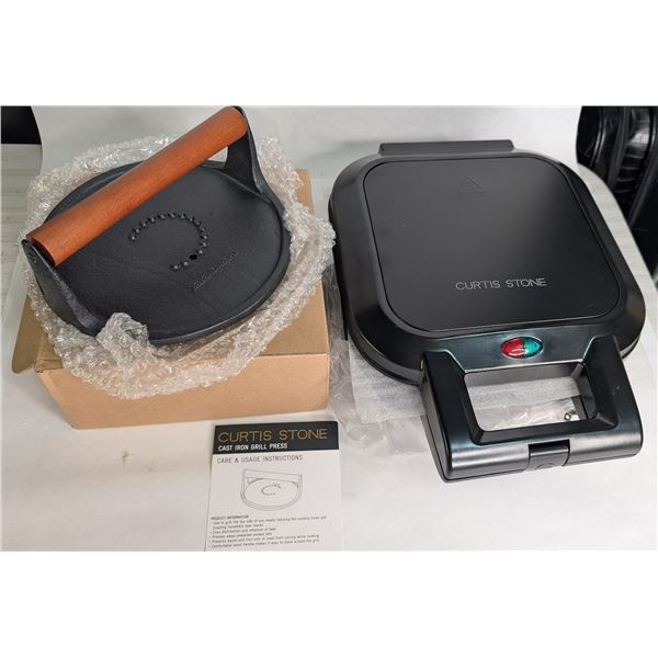 Curtis Stone Grill Press and Pocket Sandwich Maker NIB