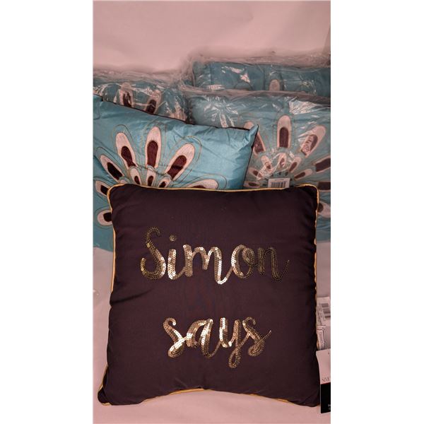 Turquoise Pillows and a Simon Chang