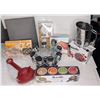 Swissman Kindle Chocolate Fondue Set, Breville Woodchips Sifter, Spice Jars etc
