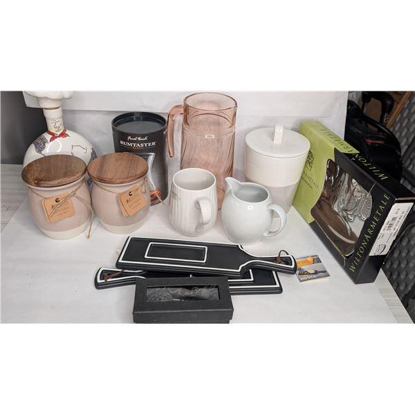 Decanters, Containers and Trays etc NIB