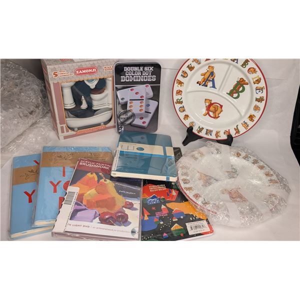 Tiffany & Co Children's Plates x 2 Dollhouse Porcelain Bathroom etc NIB