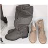 Image 1 : Journee Collection Tall Gray Boots Size 8 Heidi Klum Boots Size 39 / 8.5