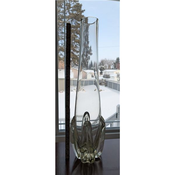 Tall Art Glass Vase