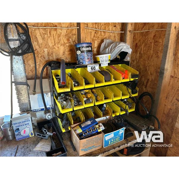 (2) ORGANIZERS, ELECTRICAL, CLAMPS, FITTINGS