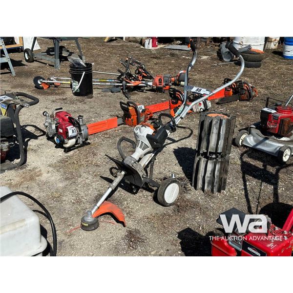 STIHL MM55C WALK BEHIND TRIMMER W/ PADDLE & BLADES