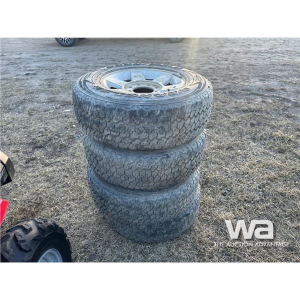 (4) GOODYEAR WRANGLER LT245/75R17 TIRES & RIMS