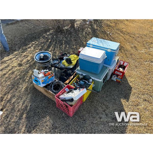 COOLERS, SPACE HEATER, CAMPING GEAR