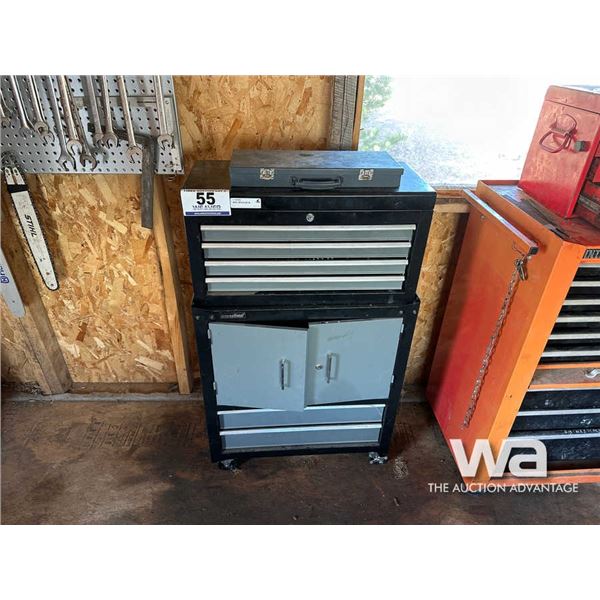 BLACK TOOL CHEST & TOOLS