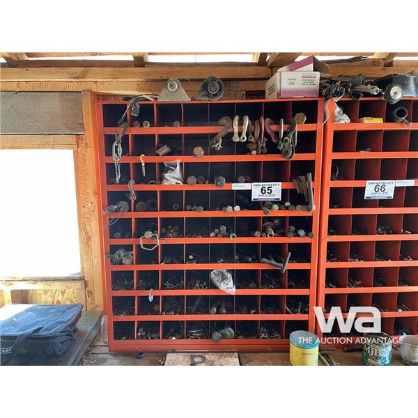 ORANGE BOLT BIN & CONTENTS
