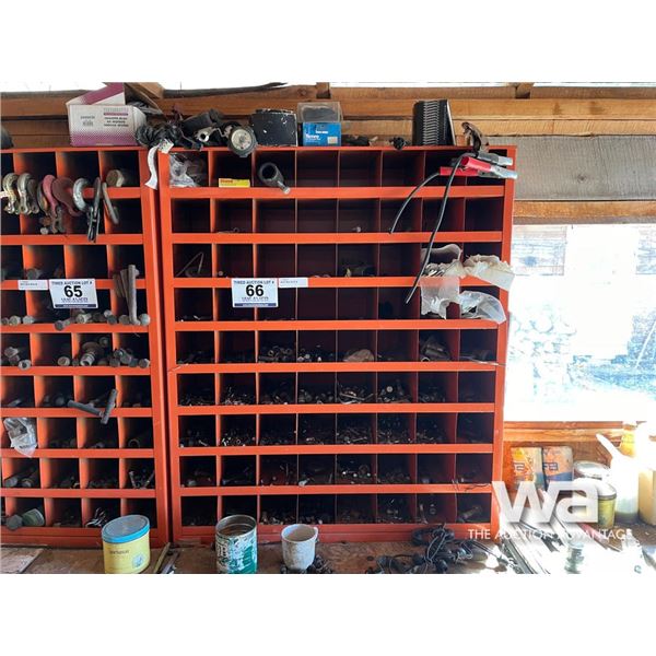 ORANGE BOLT BIN & CONTENTS