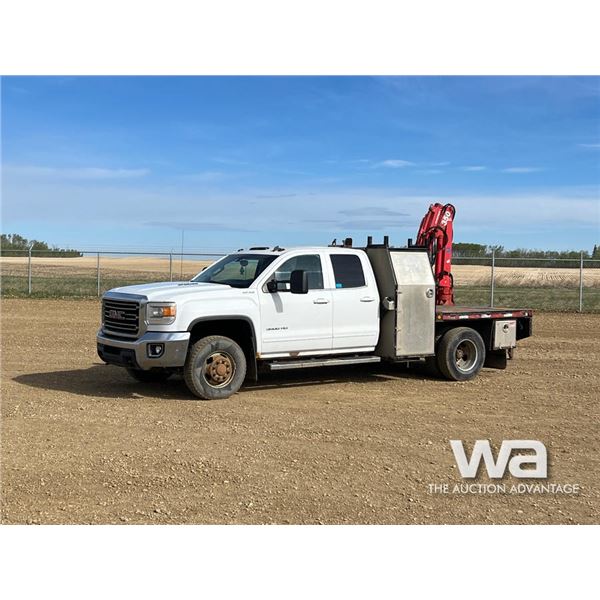 2015 GMC SIERRA 3500 HD CREW CAB BOOM TRUCK