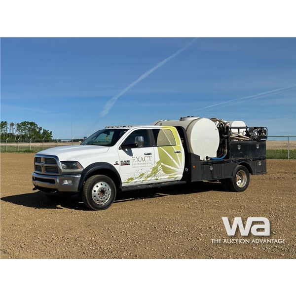 2015 DODGE RAM LARAMIE 5500HD CREW CAB FLATBED