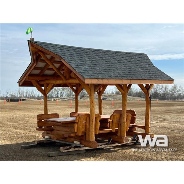 LUXURY LOG 18 X 12 FT. DINING GAZEBO