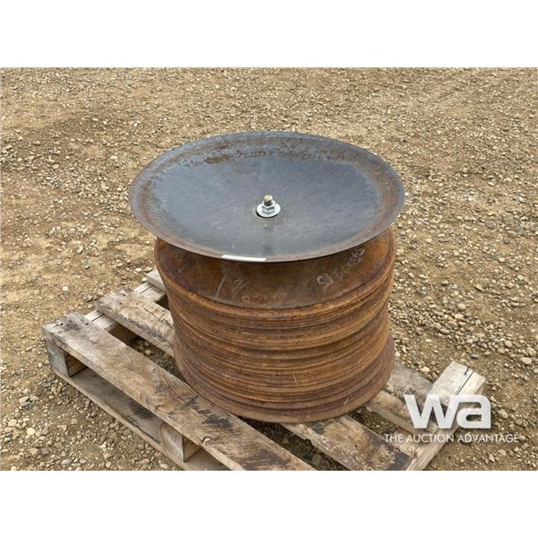(50) 21 IN. 1 7/8 SHALF DISC BLADES