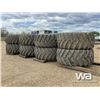 Image 1 : (8) 800/70R38 TIRES & RIMS