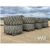 Image 2 : (8) 800/70R38 TIRES & RIMS