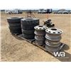 Image 1 : (8) 11R22/5 TIRES (8) 10 BOLT RIMS