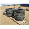Image 3 : (8) 11R22/5 TIRES (8) 10 BOLT RIMS