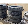 Image 8 : (8) 11R22/5 TIRES (8) 10 BOLT RIMS