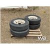 Image 2 : (4) NANKANG 225/75R15 TRAILER TIRES AND RIMS