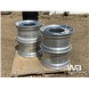Image 1 : (4)  ALUMINUM TRUCK RIMS