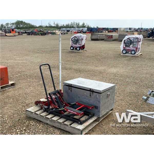 ALUMINUM TOOL BOX , FLOOR & TRANS. JACKS