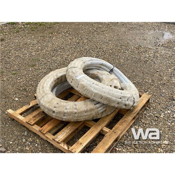 (3) ROLLS OF PLASTIC HOSE