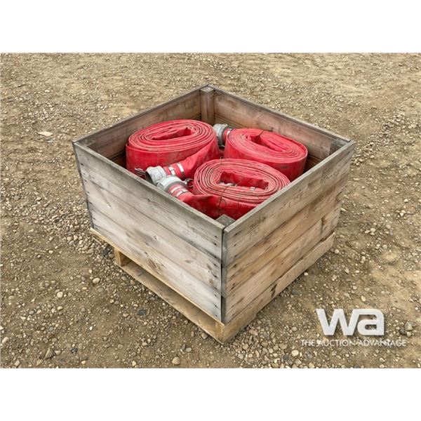 (9) ROLLS OF 50 FT., 3 IN. LAYFLAT HOSE