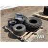 Image 1 : (3) VARIOUS TIRES, (3) VARIOUS RIMS