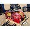 Image 1 : (3) VARIOUS LENGTH HOSE REELS, QTY. OF HOSE
