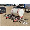 Image 1 : 600 GAL. WHITE POLY TANK ON STEEL FRAME, LADDER