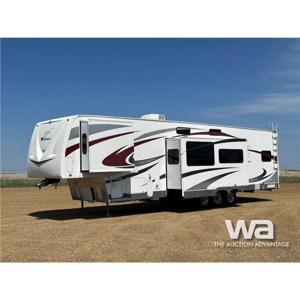 2008 FORMULA 5TH WHEEL TRIDEM TOY HAULER TRAILER