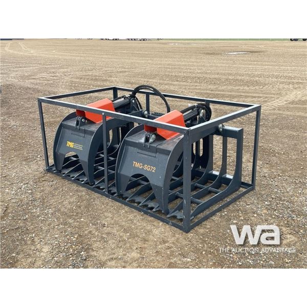 TMG-SG72 72 IN. SKID STEER SKELETON GRAPPLE BUCKET