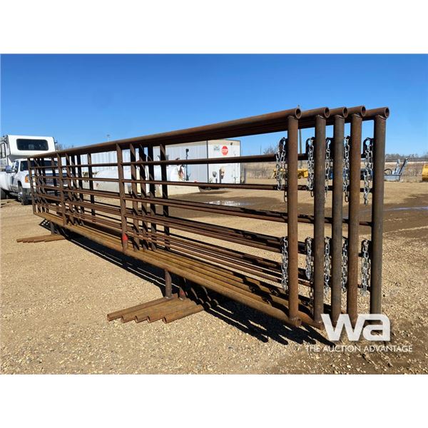 (5) 24 FT. 5 BAR FREE STANDING LIVESTOCK PANELS