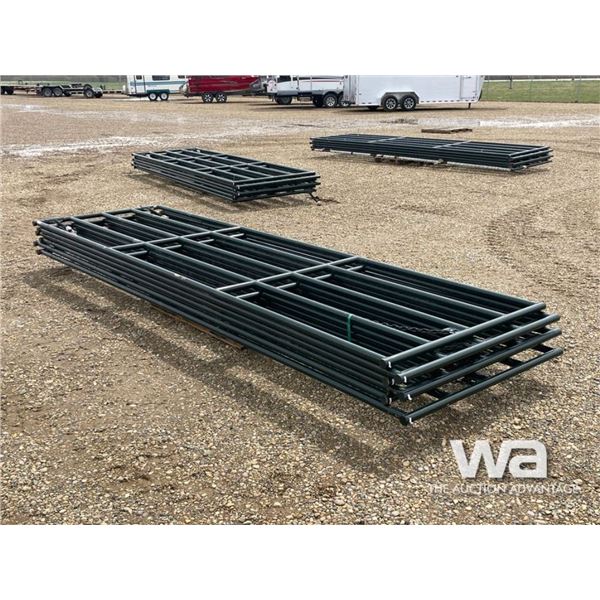 (6) UNUSED 14 FT. GATES